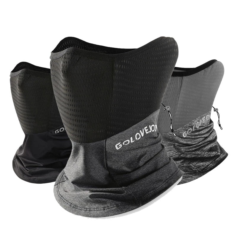 Summer Black Caps  Running Scarf Anti-UV Headwear Bicycle Bandana Sports Fishing Mask Cover Magic Scarf ice silk