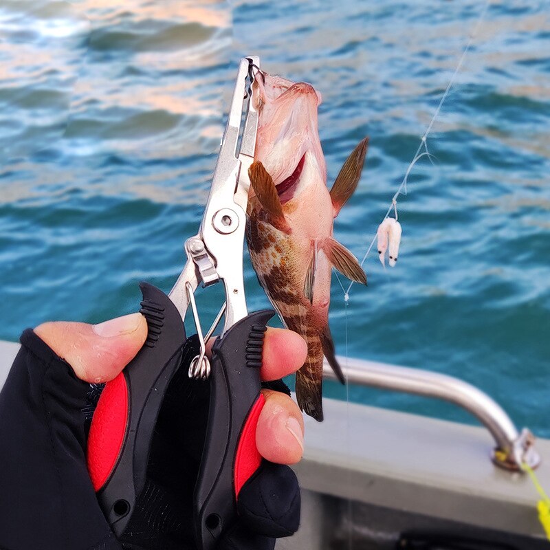 NEW 18cm Fishing Pliers Multifunction Scissors Convenient Stainless Steel Fishing Scissors Pliers Line Cutter Lure Bait